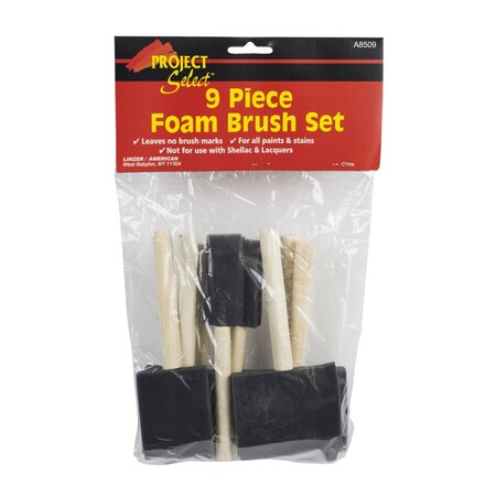 LINZER 9Pc Foam Brush Set A8509